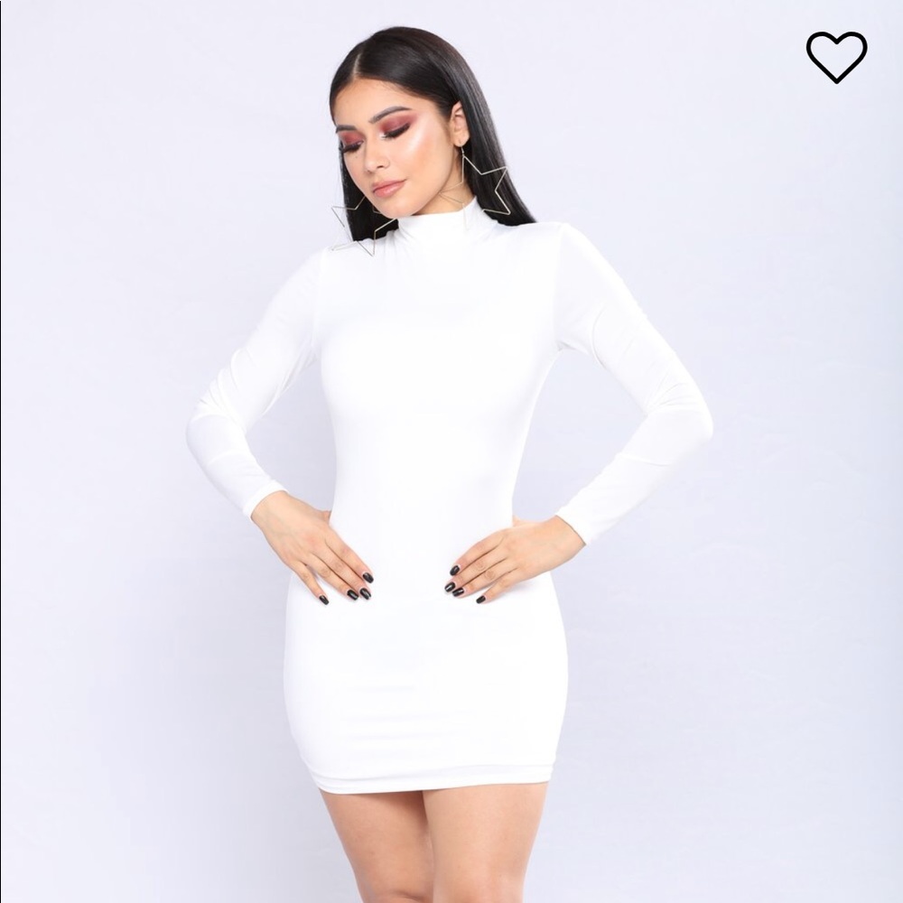Fashion Nova Maisy dress in ivory